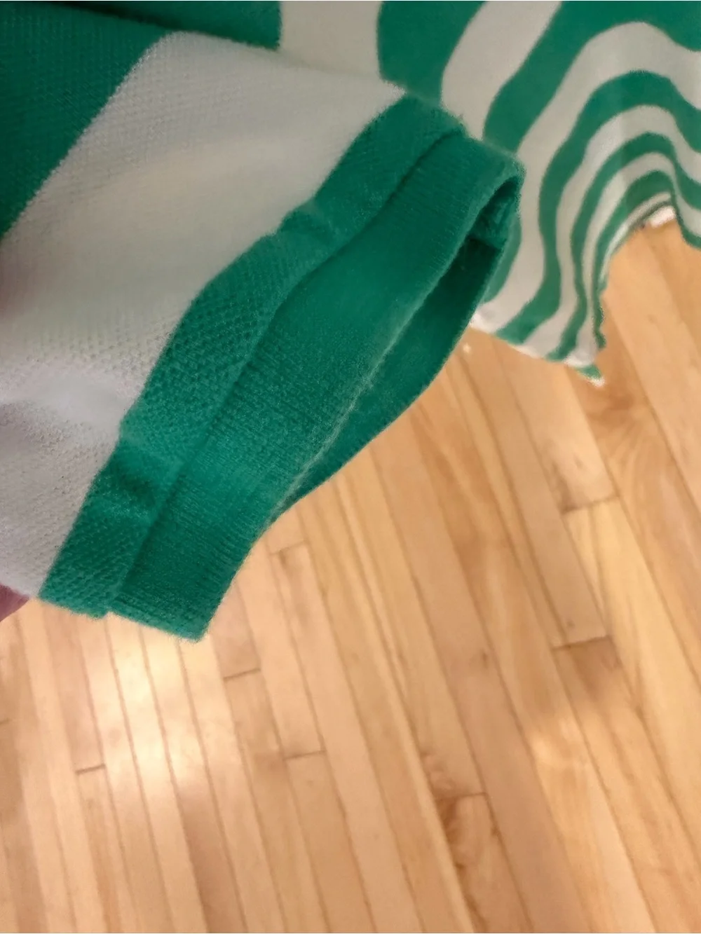 Polo by Ralph Lauren Green, White & Blue Striped Kids Polo